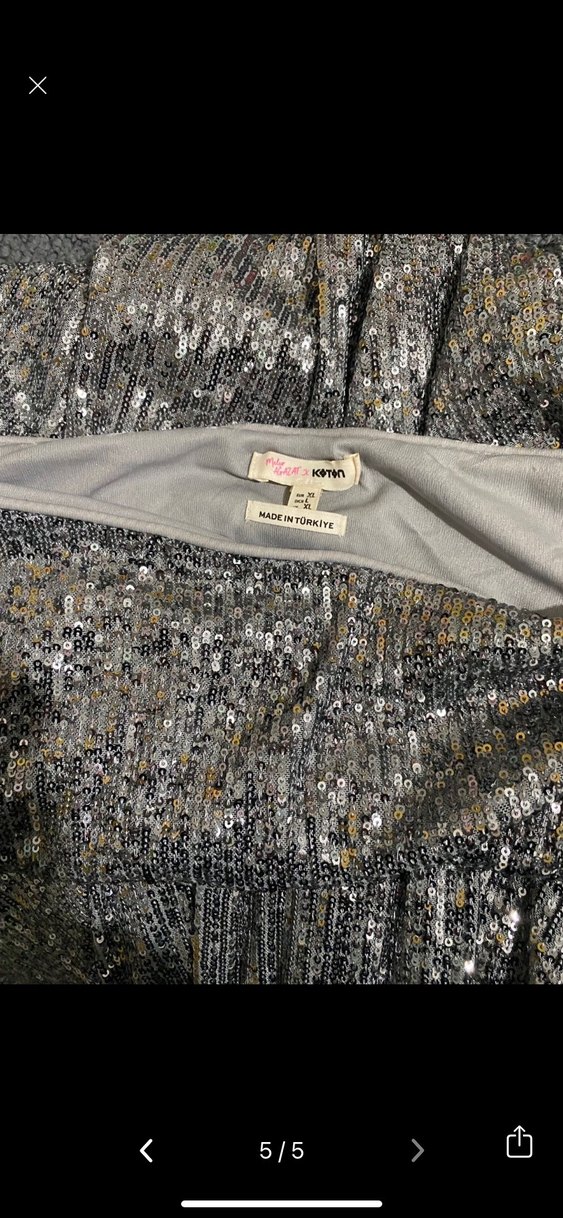 Melis Ağazat X Koton - Pullu Etek - Görsel 5