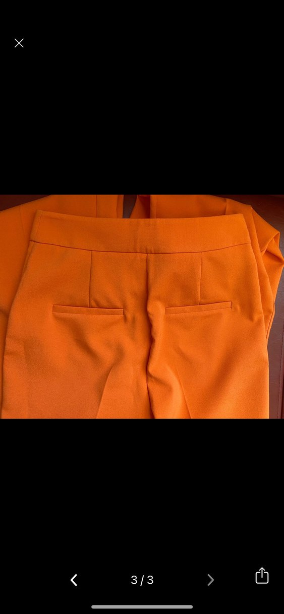 Setre İspanyol Paça oranj pantolon - Görsel 3