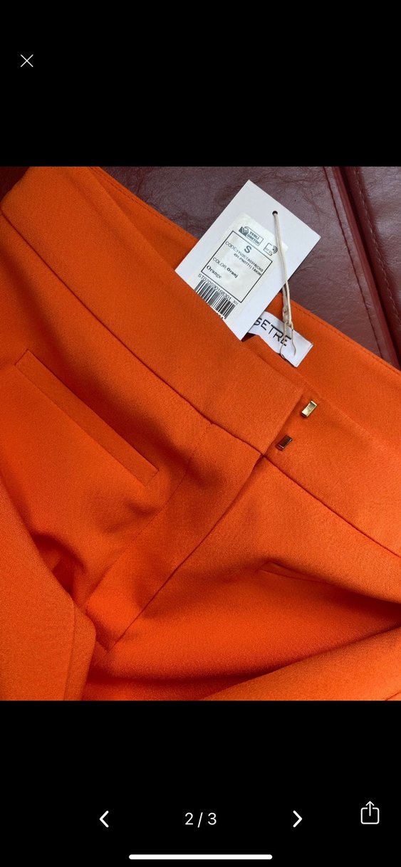 Setre İspanyol Paça oranj pantolon - Görsel 2