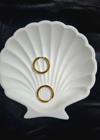 Accessorize Altın Renkli Modern Klasik Halka Küpe