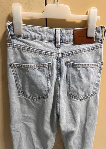 34 Beden mavi Renk Pastel Mavi Kadın Denim Pantolon