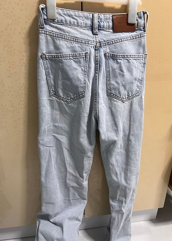 34 Beden Pastel Mavi Kadın Denim Pantolon