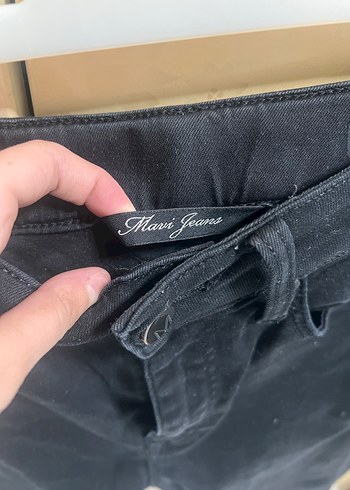 33 Beden Siyah Normal Boy Kadın Denim Pantolon