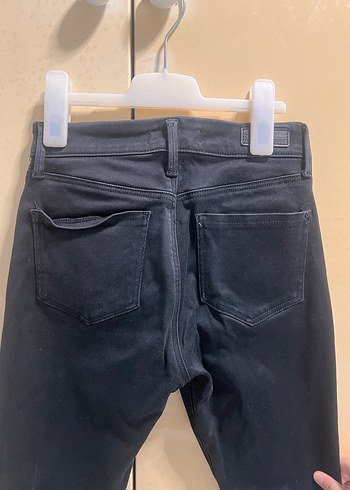 34 Beden siyah Renk Siyah Kadın Normal Boy Dar Kesim Denim Pantolon