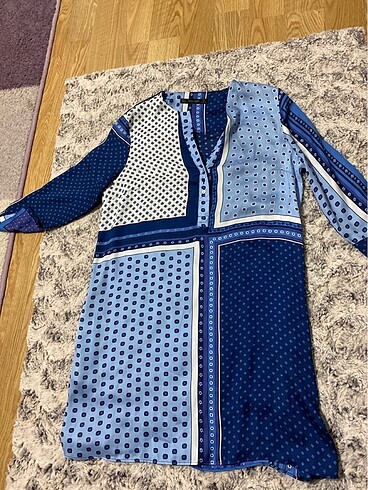 Zara saten elbise