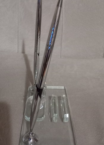 Gri Kristal Atatürk resimli divit ve kartvizitlik - Görsel 2