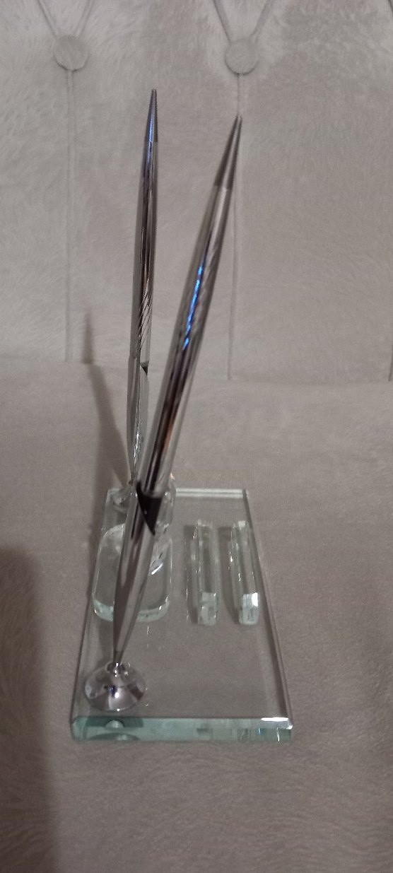 Gri Kristal Atatürk resimli divit ve kartvizitlik - Görsel 2