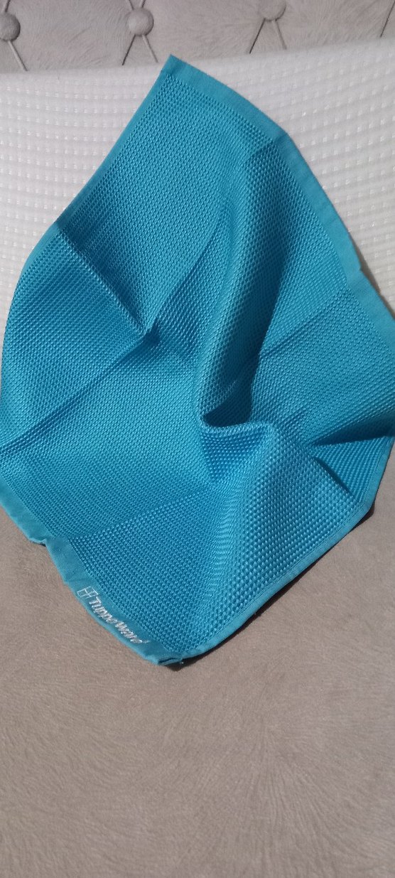 Turkuaz Tupperware cam Havlusu 50×50 - Görsel 3