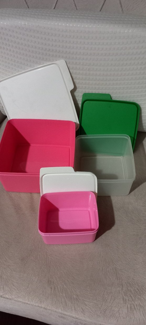 Pastel Pembe Saklama Kapları Seti - Görsel 3