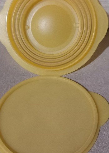 Sarı Katlanabilir Plastik Saklama Kabı 700ml - Görsel 4