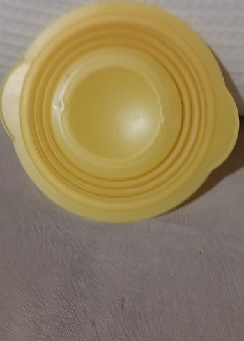 Sarı Katlanabilir Plastik Saklama Kabı 700ml - Görsel 2
