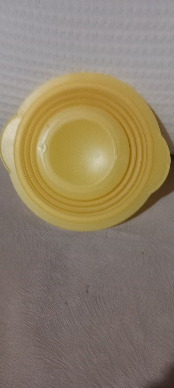 Sarı Katlanabilir Plastik Saklama Kabı 700ml - Görsel 2