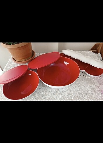 Tupperware Berrak Saklama-Servis Set 