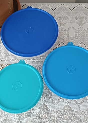 Tupperware 3lü Şeker Kaplar 