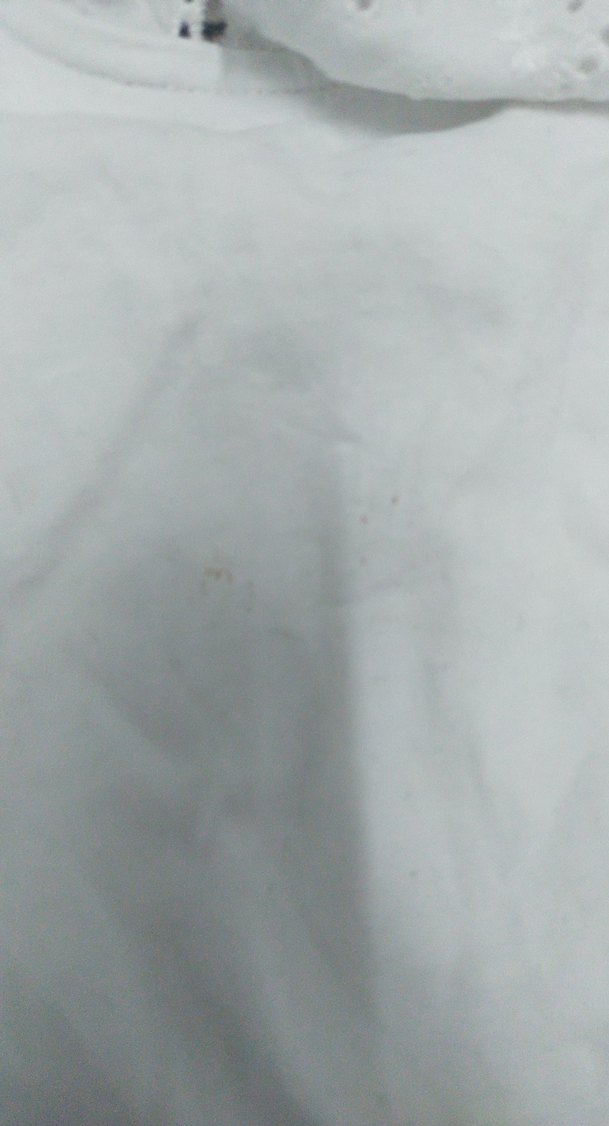 Kız Çocuk Beyaz Gömlek Yaka Keten Bluz - Görsel 3