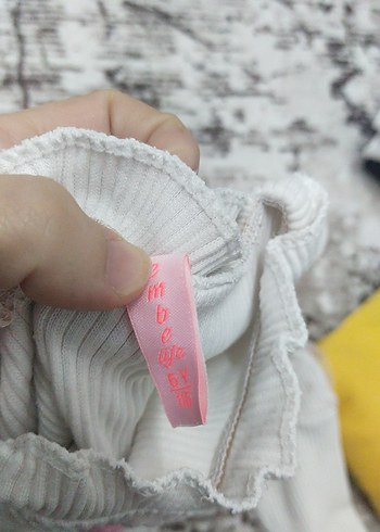 Kız Çocuk Uzun Kollu beyaz  Triko Bluz - Görsel 2