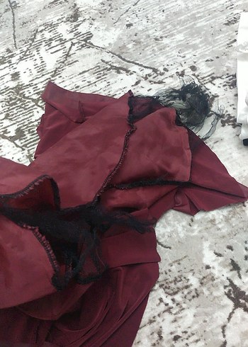 Bordo  Mini Etek - Görsel 5