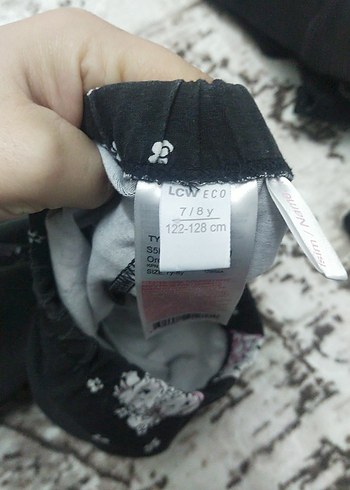 Kız Çocuk Baskılı Pamuklu Tayt - Görsel 4