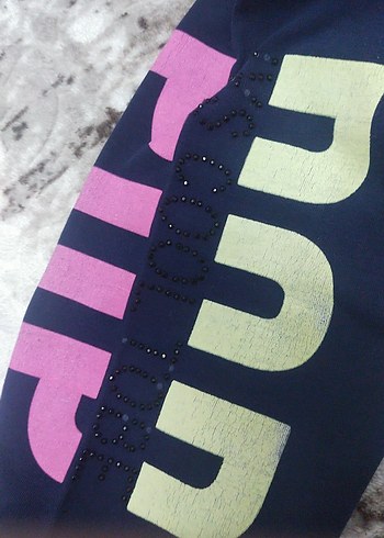 Kız Çocuk Lacivert Baskılı Tayt - Görsel 4