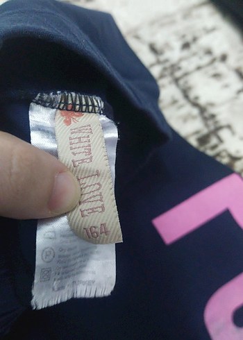 Kız Çocuk Lacivert Baskılı Tayt - Görsel 3