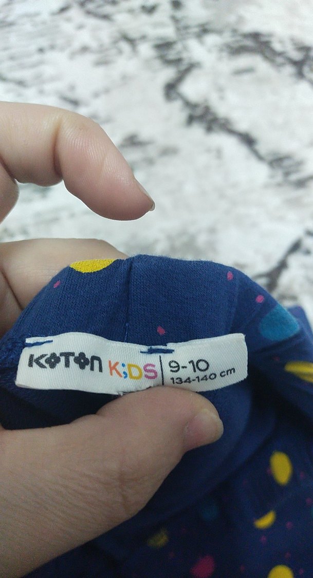 Renkli Puantiyeli Kız Tayt - Görsel 2