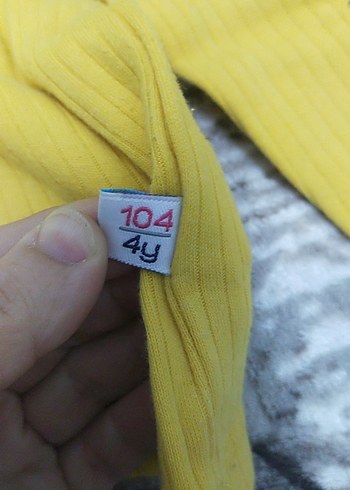 Sarı kız  Çocuk Uzun Kollu kazak - Görsel 2