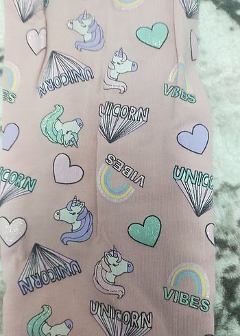 Pembe Payetli Kız Çocuk Tayt - Görsel 2