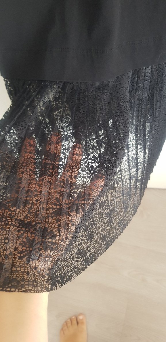 Siyah Drapeli Kadın Elbise - Görsel 2