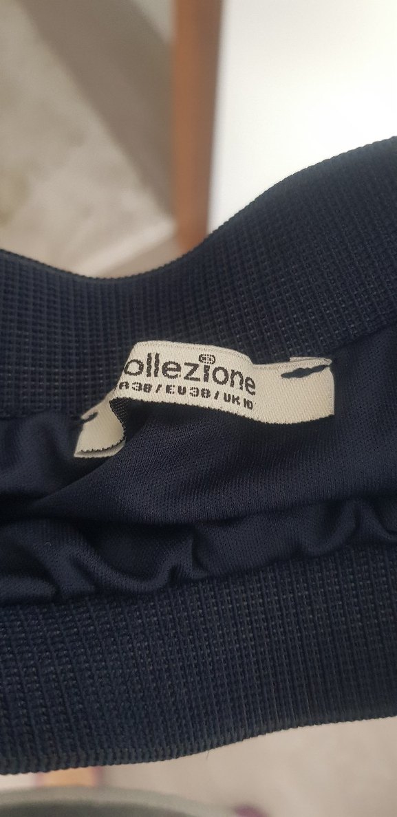 Lacivert Pilili Midi Etek - Görsel 3