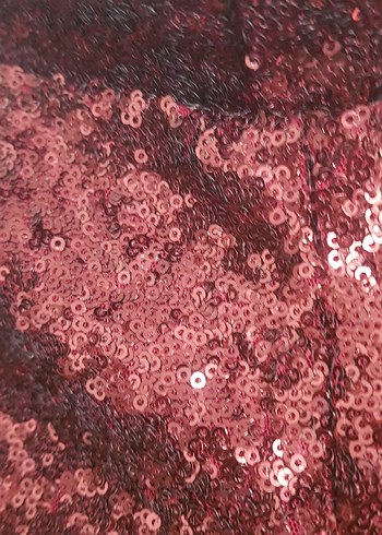 Pul paletli Bordo Kadın Tayt - Görsel 2