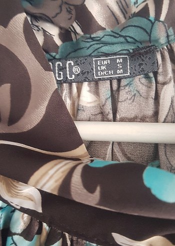 Bohem Desenli Kahverengi Uzun Elbise - Görsel 4