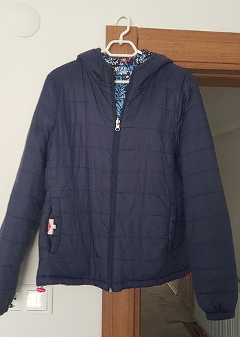 Çiçek Desenli şişme mont (çift taraflı kullanım) - Görsel 2