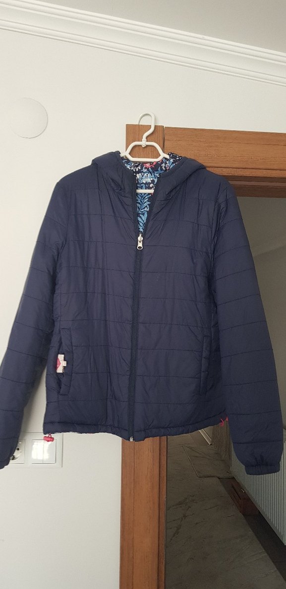 Çiçek Desenli şişme mont (çift taraflı kullanım) - Görsel 2