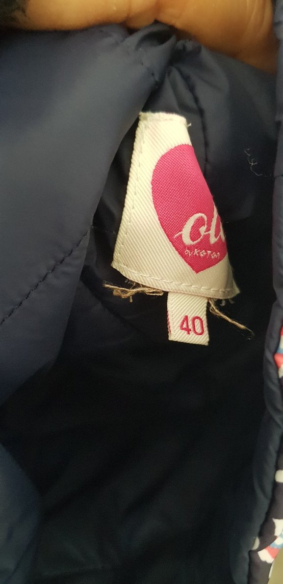 Çiçek Desenli şişme mont (çift taraflı kullanım) - Görsel 5