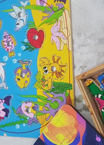 Renkli Çocuk Yapbozları Seti - Görsel 4