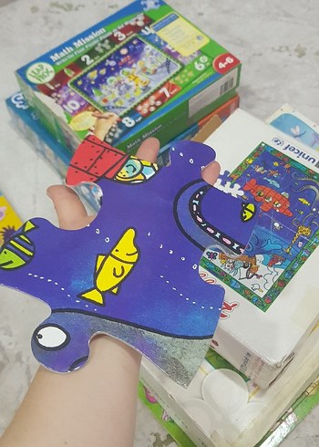 Renkli Çocuk Yapbozları Seti - Görsel 8