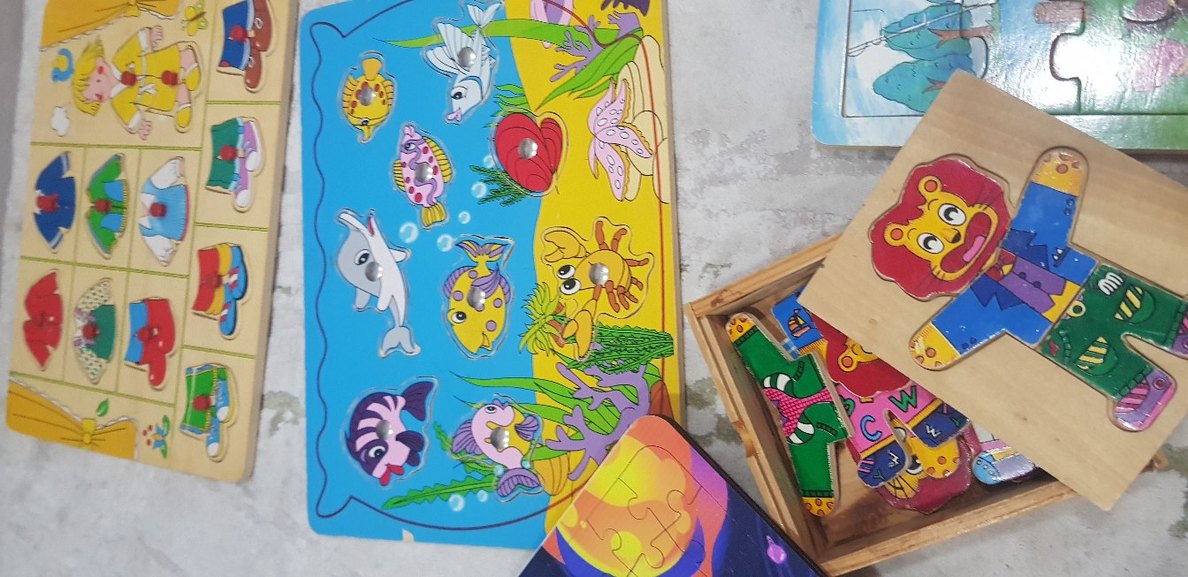 Renkli Çocuk Yapbozları Seti - Görsel 4