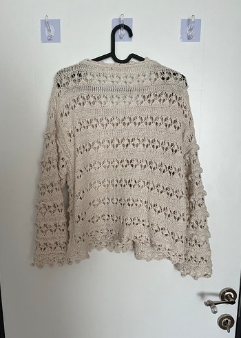 Bohem Bej Örgü Kadın Hırka - Görsel 3