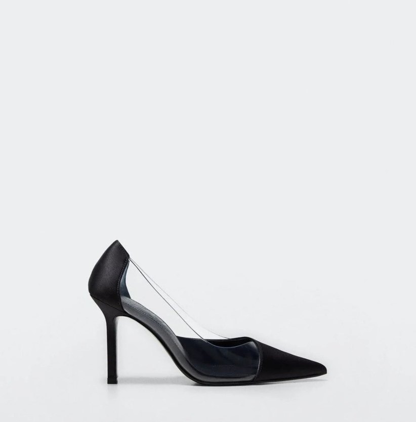 Siyah Pilili Stiletto Topuklu Kadın Ayakkabı - Görsel 3