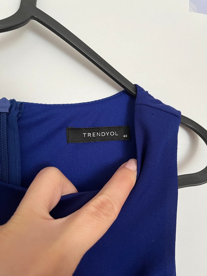Lacivert Kadın Abiye Elbise - Görsel 4