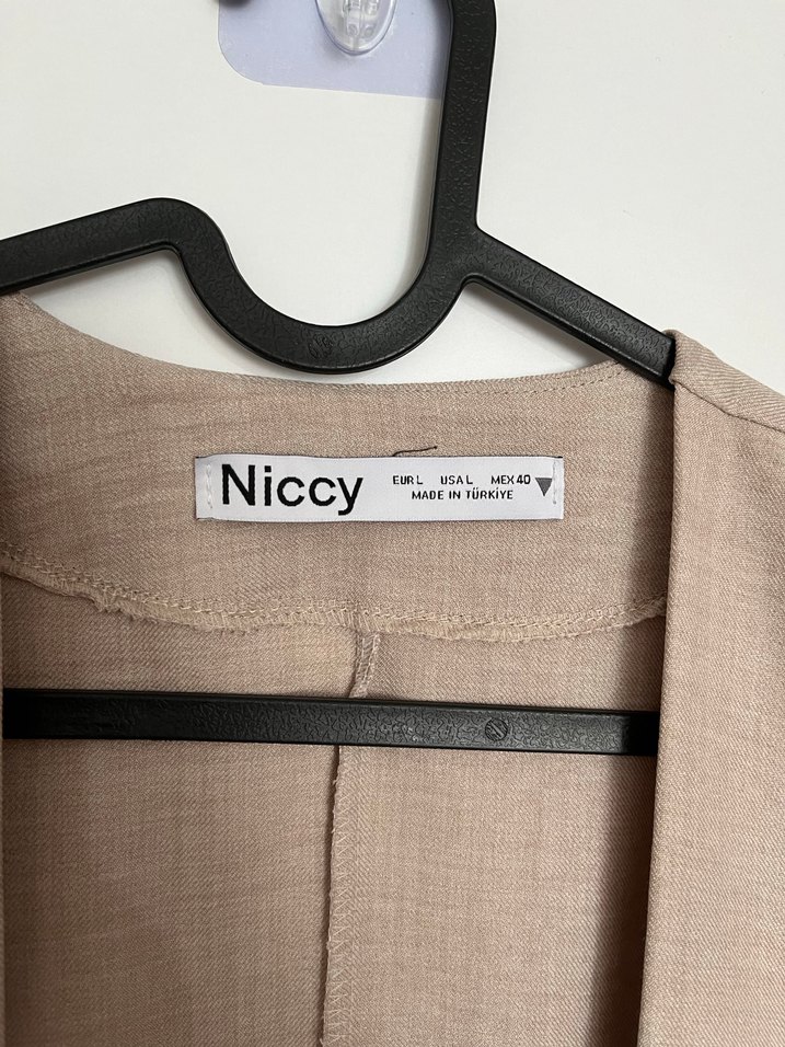 Bej Uzun Kollu Salaş Kimono - Görsel 2