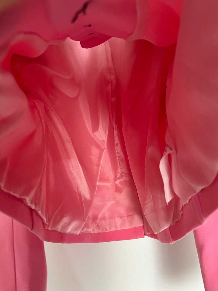 Pembe Mini Kadın Blazer Ceket - Görsel 4