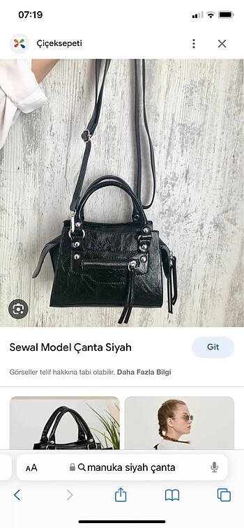 Manu Atelier Manuka siyah çanta