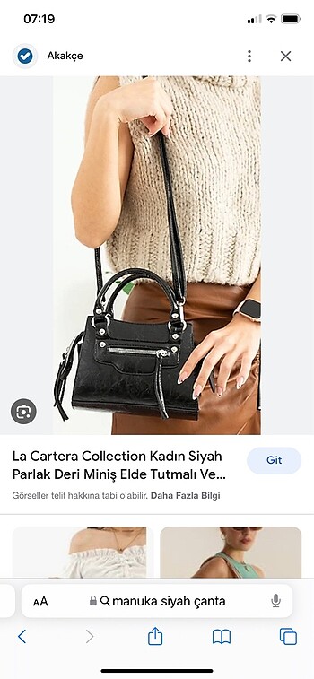 Beden Manuka siyah çanta