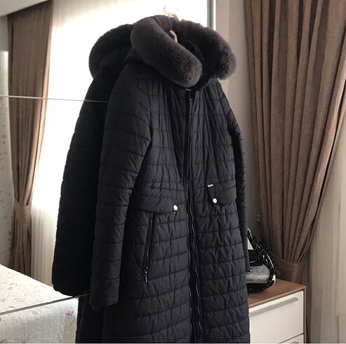 38 Beden Tuğba marka uzun şişme mont