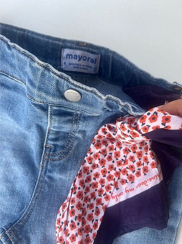 5 Yaş Beden Mayoral objeli jean