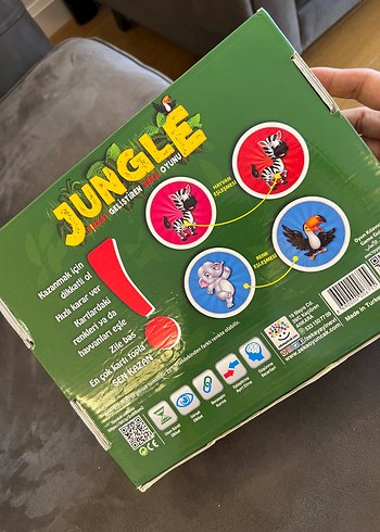  Beden Jungle Zeka Geliştiren Renkli Masa Oyunu