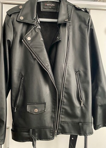Kadın deri ceket - Görsel 3