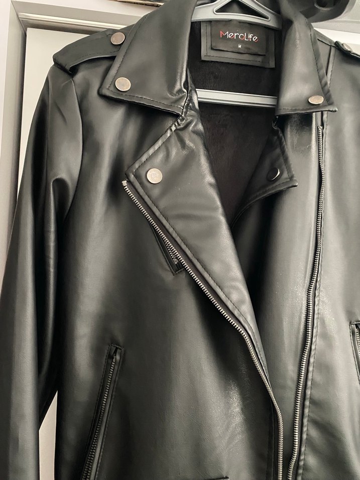 Kadın deri ceket - Görsel 5