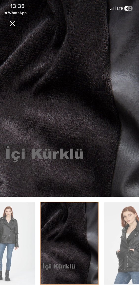 Kadın deri ceket - Görsel 2